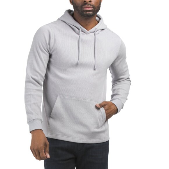 THE NORTH FACE Meld Grey Waffle Knit Hoodie